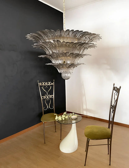 Murano Palmette Smoked Chandelier
