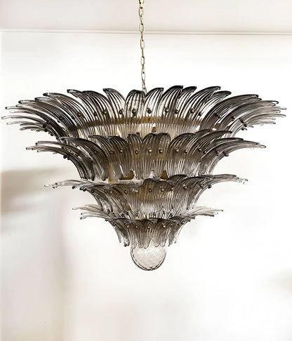 Murano Palmette Smoked Chandelier