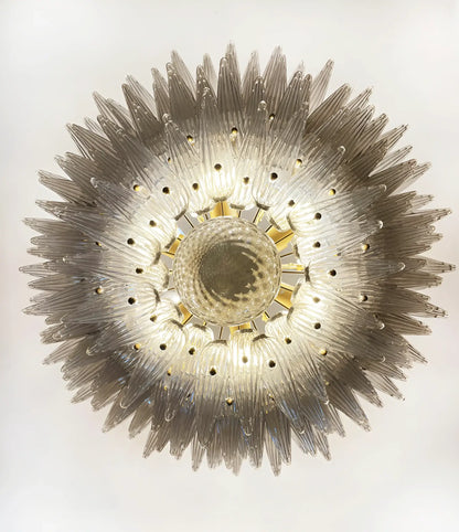 Murano Palmette Smoked Chandelier