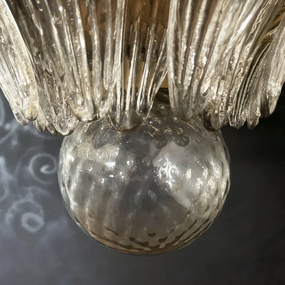 Murano Palmette Smoked Chandelier