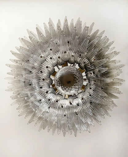 Murano Palmette Smoked Chandelier