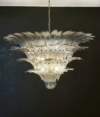 Murano Palmette Smoked Chandelier