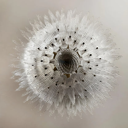 Murano Palmette Transparent Chandelier