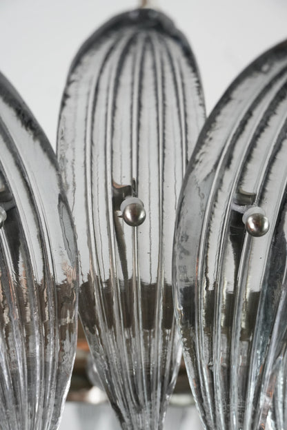 Murano Palmette Smoked Chandelier