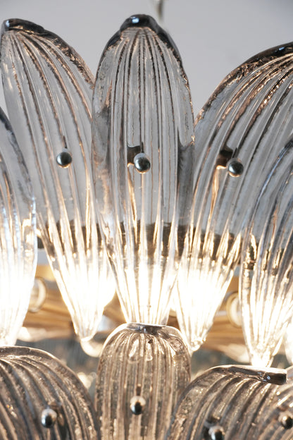 Murano Palmette Smoked Chandelier