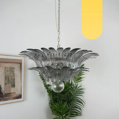 Murano Palmette Smoked Chandelier