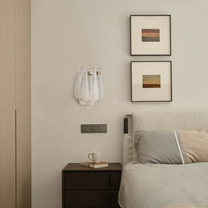 Murano Petals White Wall Light