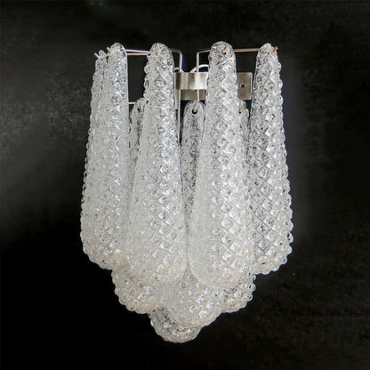 Murano Petals White Wall Light