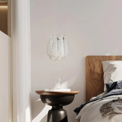 Murano Petals White Wall Light