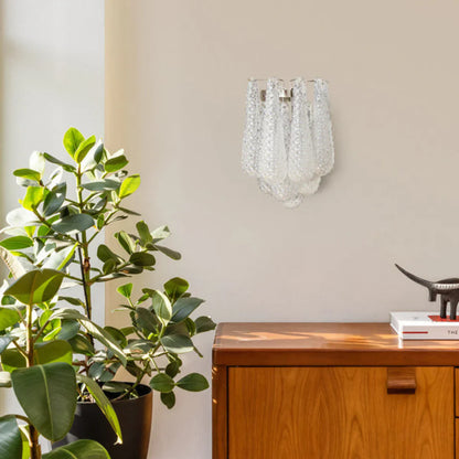 Murano Petals White Wall Light