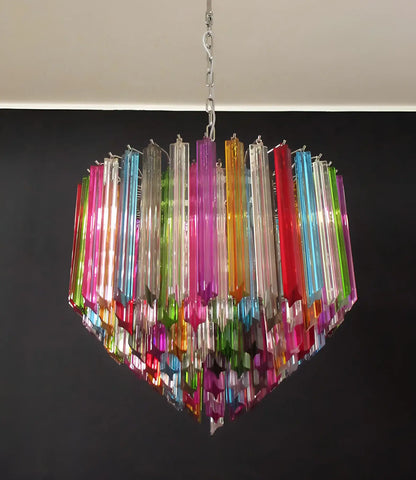 Murano Prisms Multicolored Chandelier
