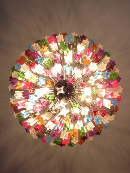 Murano Prisms Multicolored Chandelier