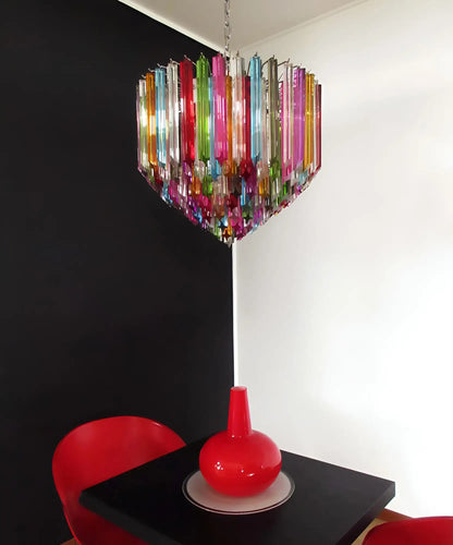 Murano Prisms Multicolored Chandelier