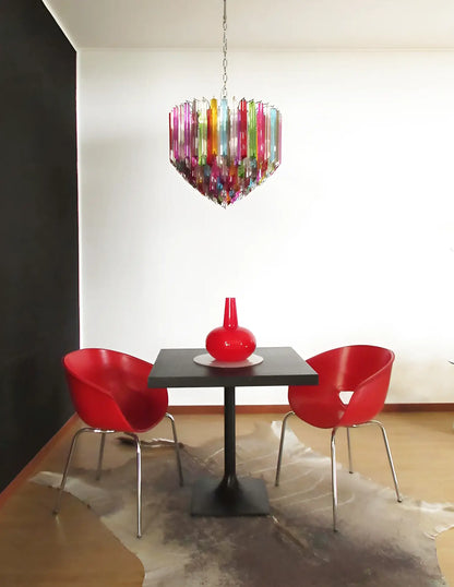 Murano Prisms Multicolored Chandelier
