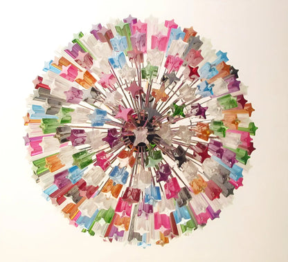 Murano Prisms Multicolored Chandelier