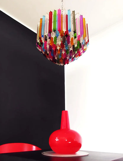 Murano Prisms Multicolored Chandelier