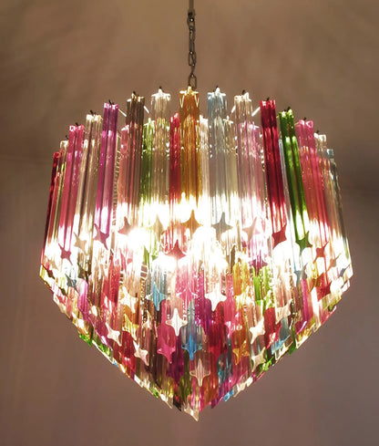 Murano Prisms Multicolored Chandelier
