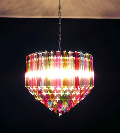 Murano Prisms Multicolored Chandelier