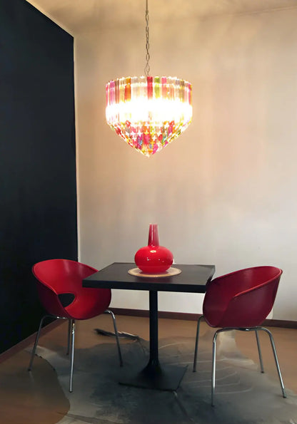 Murano Prisms Multicolored Chandelier