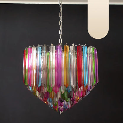 Murano Prisms Multicolored Chandelier