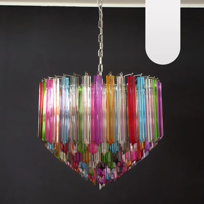 Murano Prisms Multicolored Chandelier