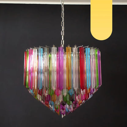 Murano Prisms Multicolored Chandelier
