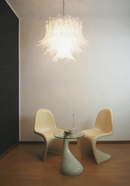 Murano Transparent Ferns Glass Chandelier