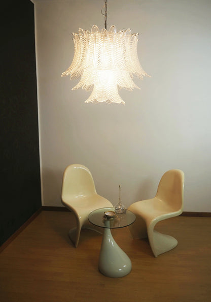 Murano Transparent Ferns Glass Chandelier