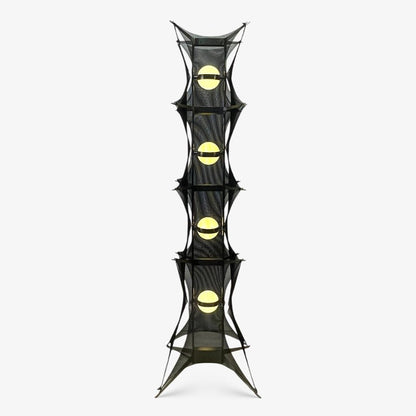 Noir Mesh Tower Floor Lamp