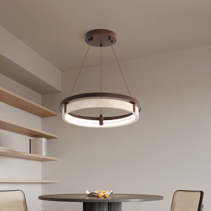 Orbit Travertine Pendant Light