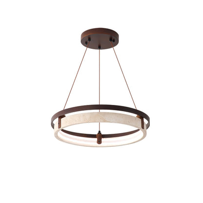 Orbit Travertine Pendant Light