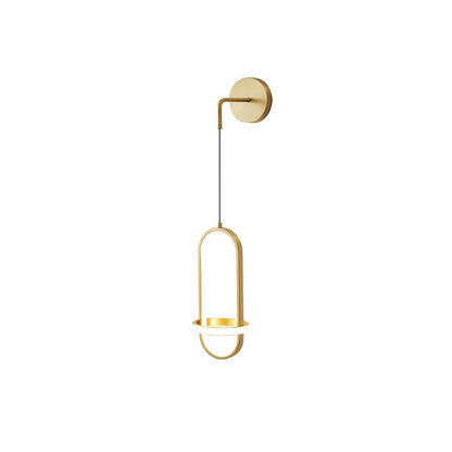 Oval Brass Wall Light