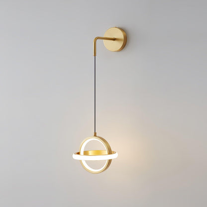 Oval Brass Wall Light