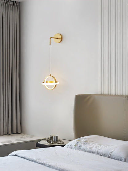 Oval Brass Wall Light