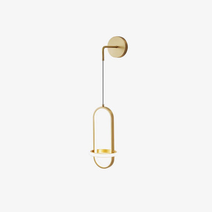Oval Brass Wall Light