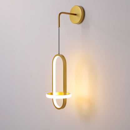 Oval Brass Wall Light