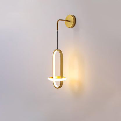 Oval Brass Wall Light