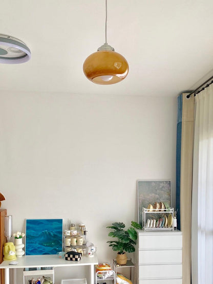 Oval Persimmon Pendant Light