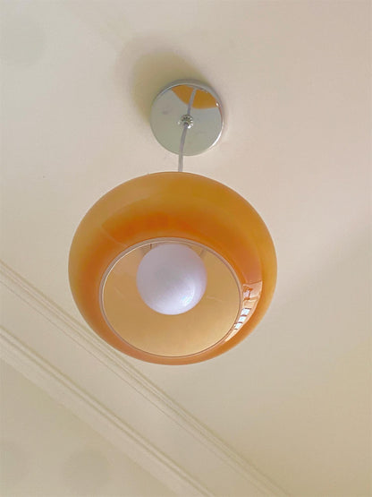 Oval Persimmon Pendant Light