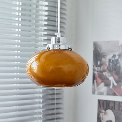 Oval Persimmon Pendant Light