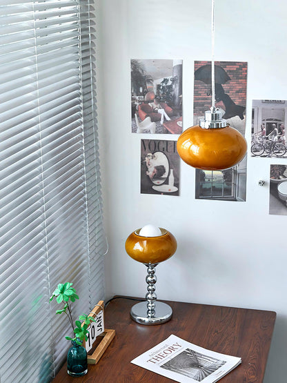 Oval Persimmon Pendant Light