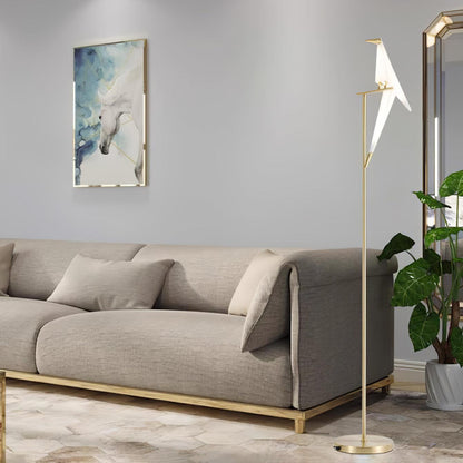 Paper Crane Bird Floor Lamp