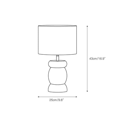 Pebble Wood Table Lamp