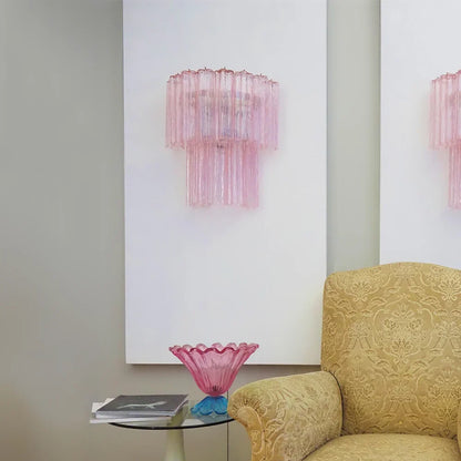Pink Murano Glass Wall Sconces
