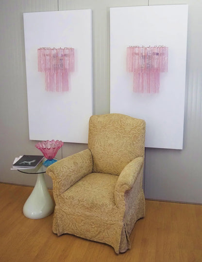 Pink Murano Glass Wall Sconces