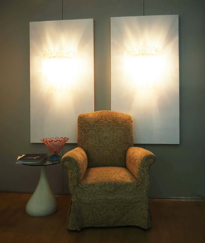 Pink Murano Glass Wall Sconces