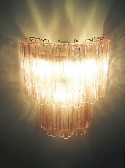 Pink Murano Glass Wall Sconces