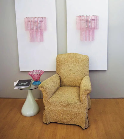 Pink Murano Glass Wall Sconces