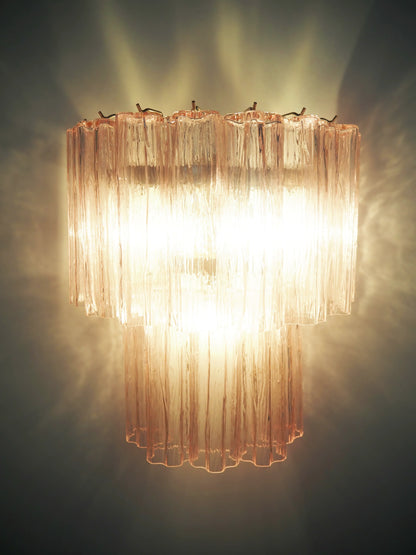 Pink Murano Glass Wall Sconces