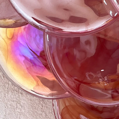 Pink Vintage Murano Glass Wall Lamp